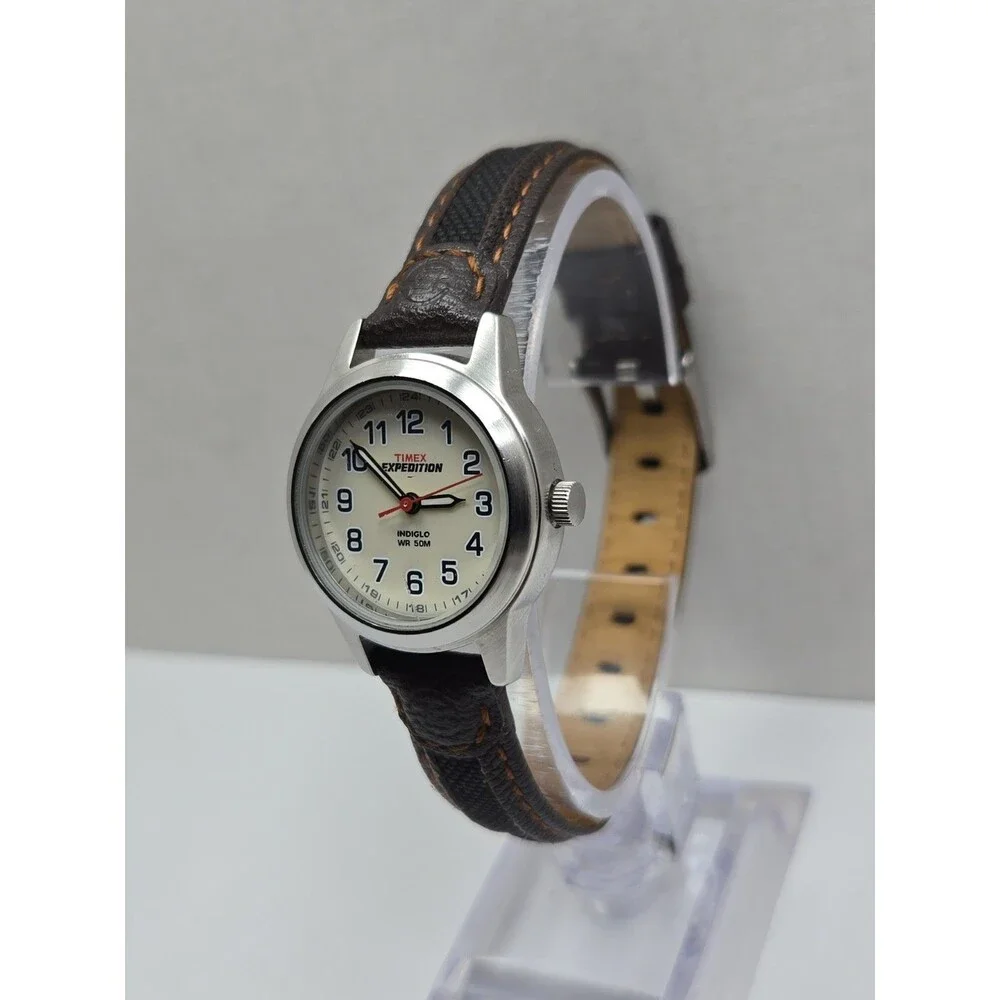 Timex Expedition Field Mini Womens 26mm Indiglo Dial 50M Watch New Battery- Read